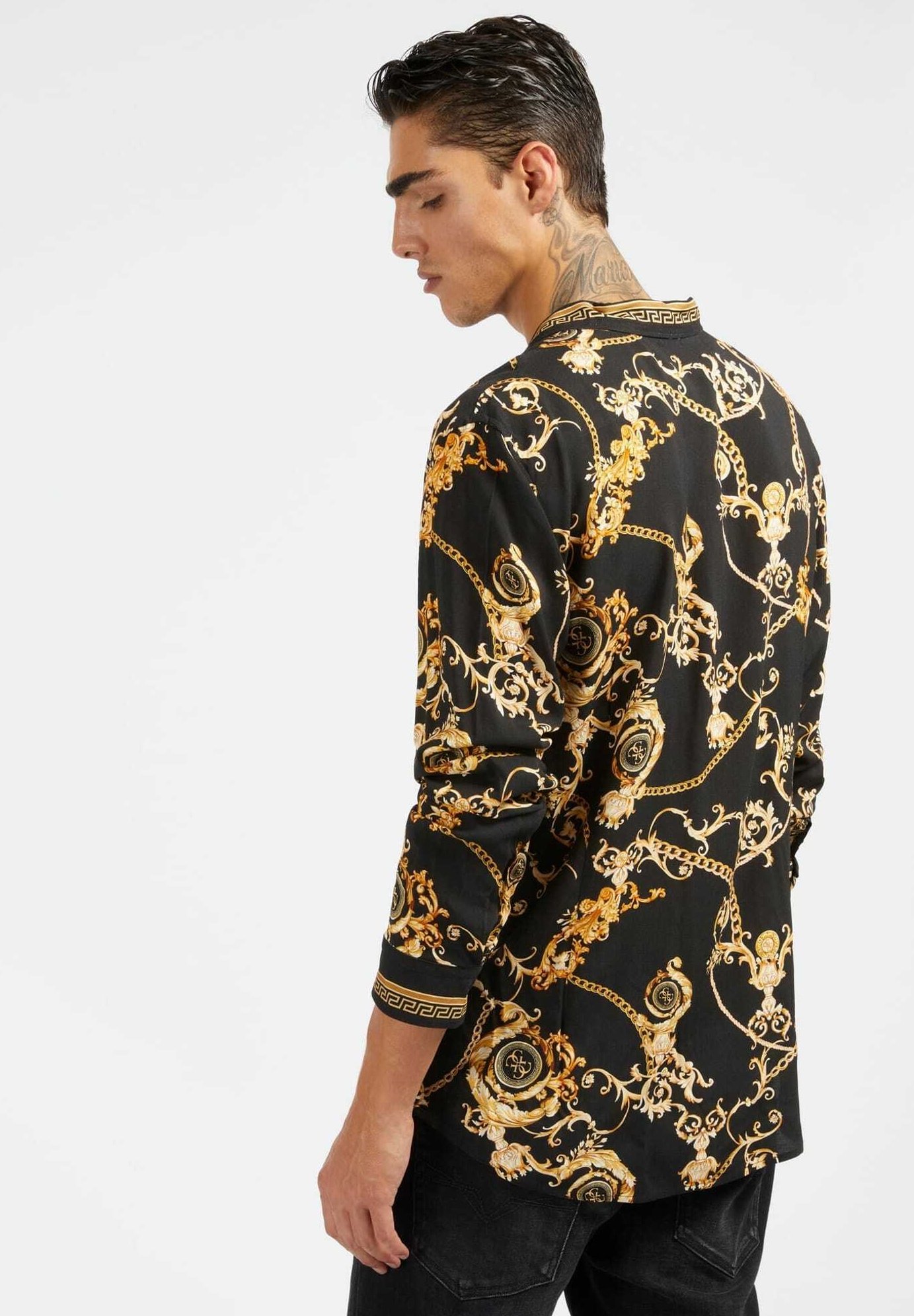 Hemd barock muster herren Outlet